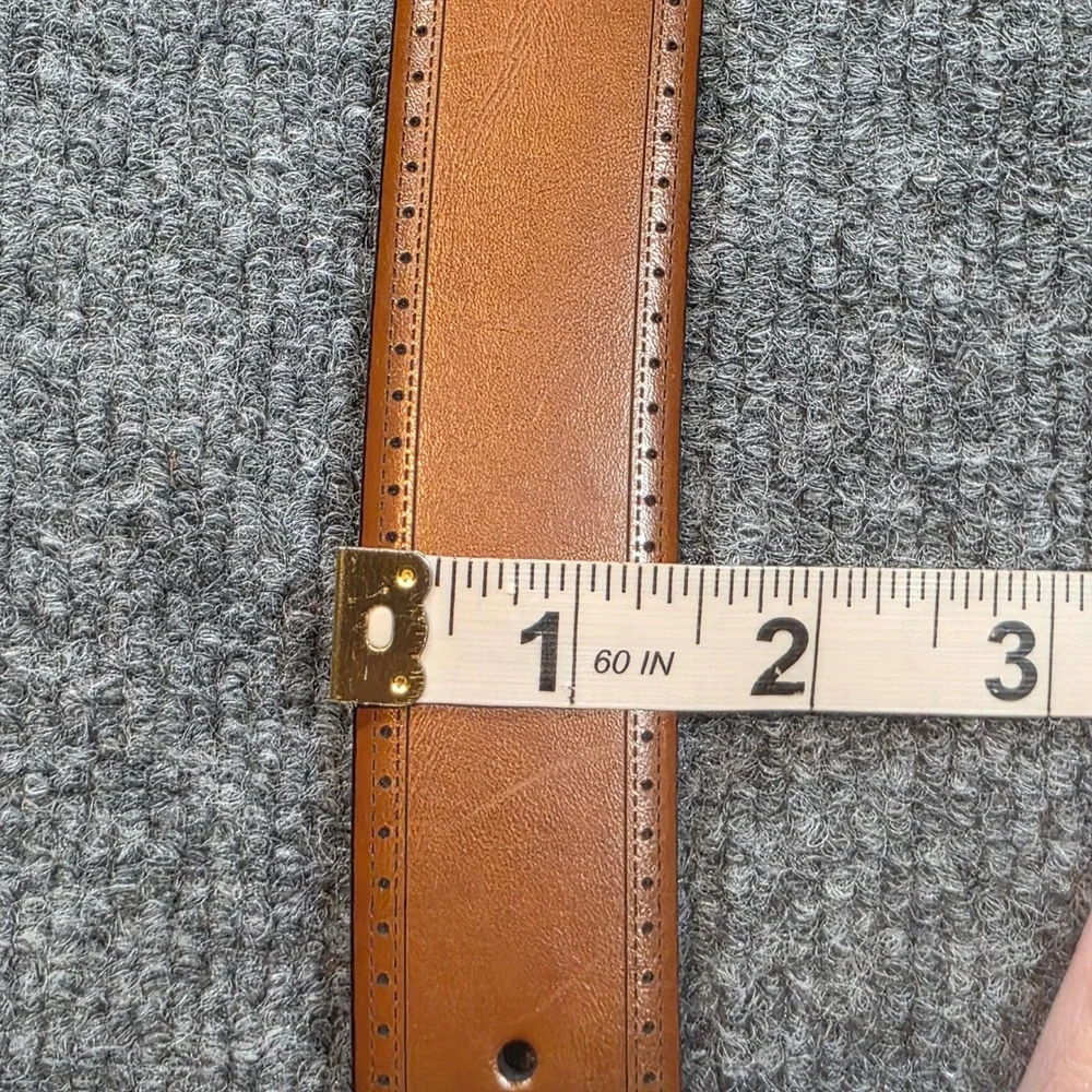 Size‎ 42 Genuine Italian Leather Men's Dress Belt Brogue Wingtip Detail 48